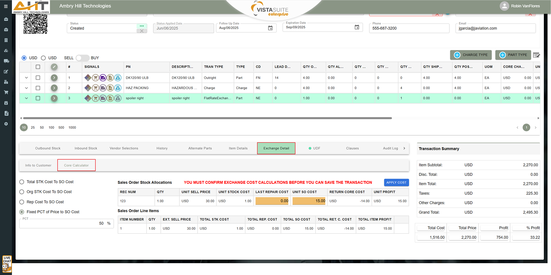 Aviation Exchange Management Software | Ambry Hill Technologies