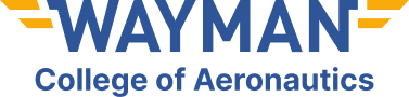 Wayman College of Aeronautics logo