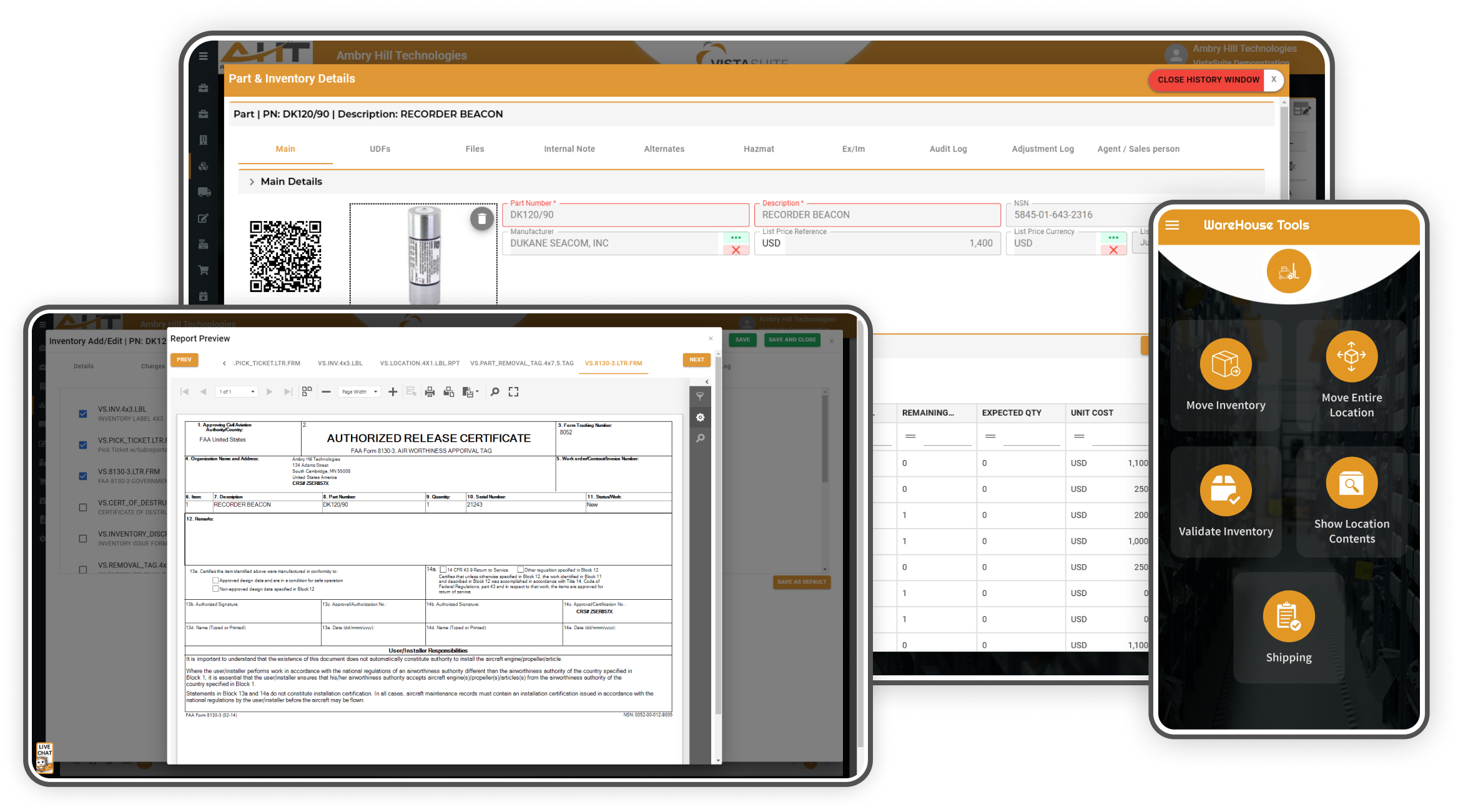 Parts and Inventory Management