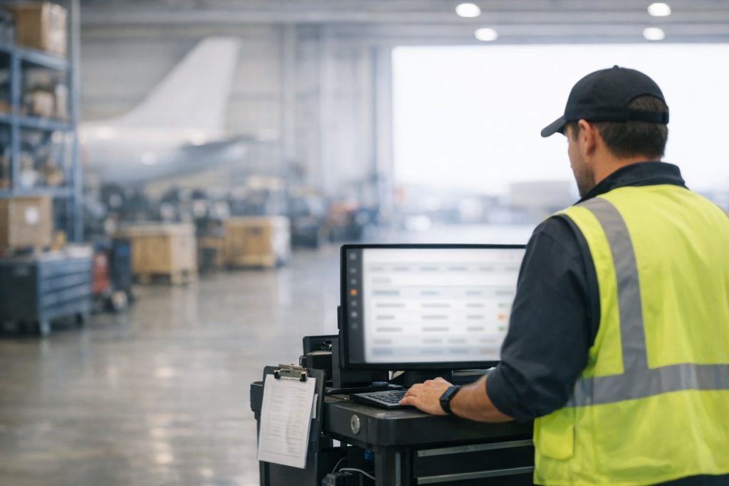 aviation mro hangar using vista-suite erp