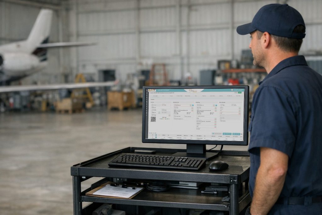 aviation invoicing screen