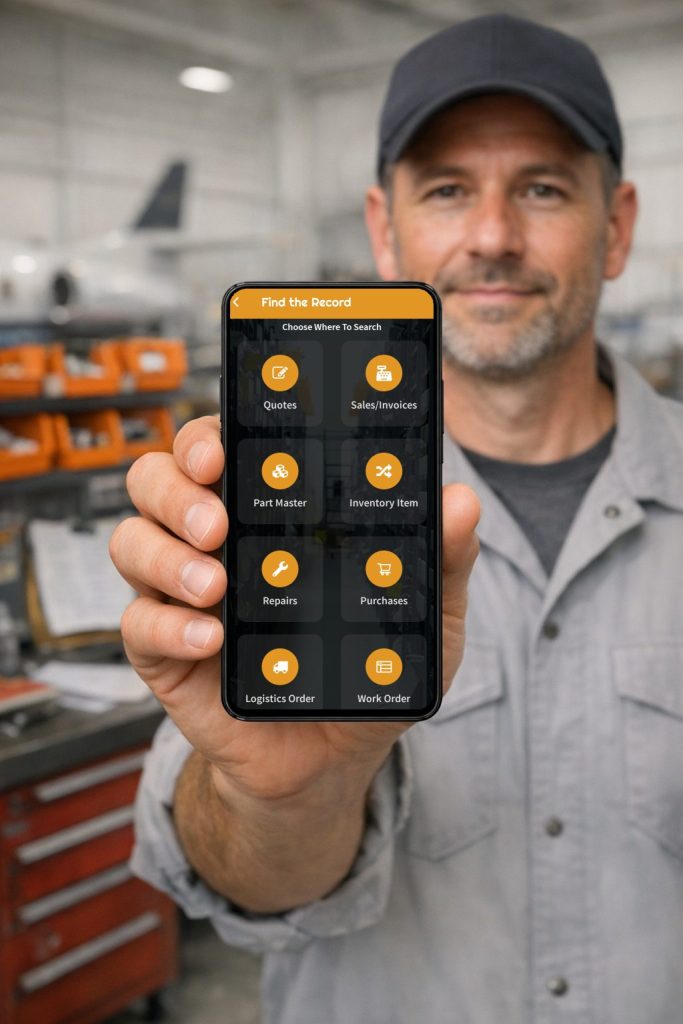 mobile app mro erp vista-suite