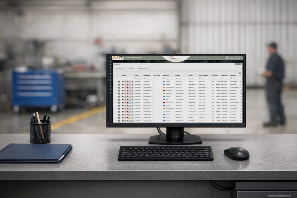 vista-suite aviation mro user interface