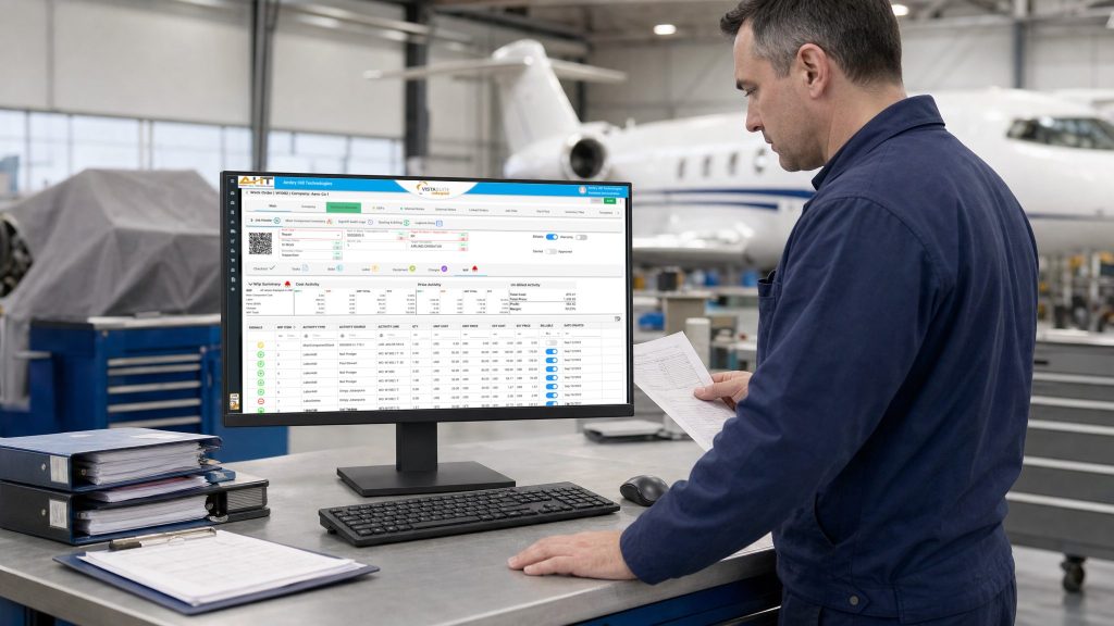 mro workshop with vista-suite erp software
